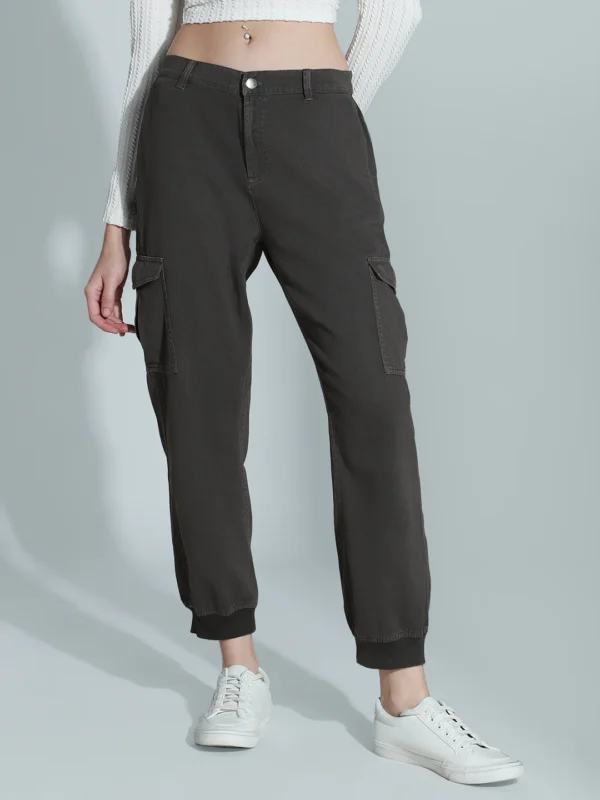 Plain Cotton Joggers - Image 3