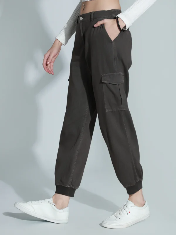 Plain Cotton Joggers - Image 4