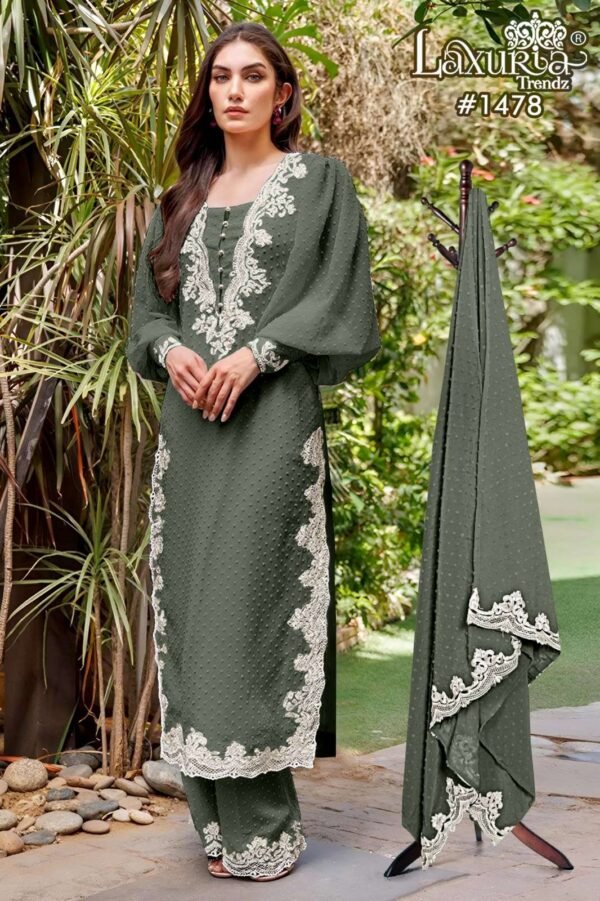 LAXURIA TRENDZ 1478 TUNIC KURTI PLAZZO SUIT